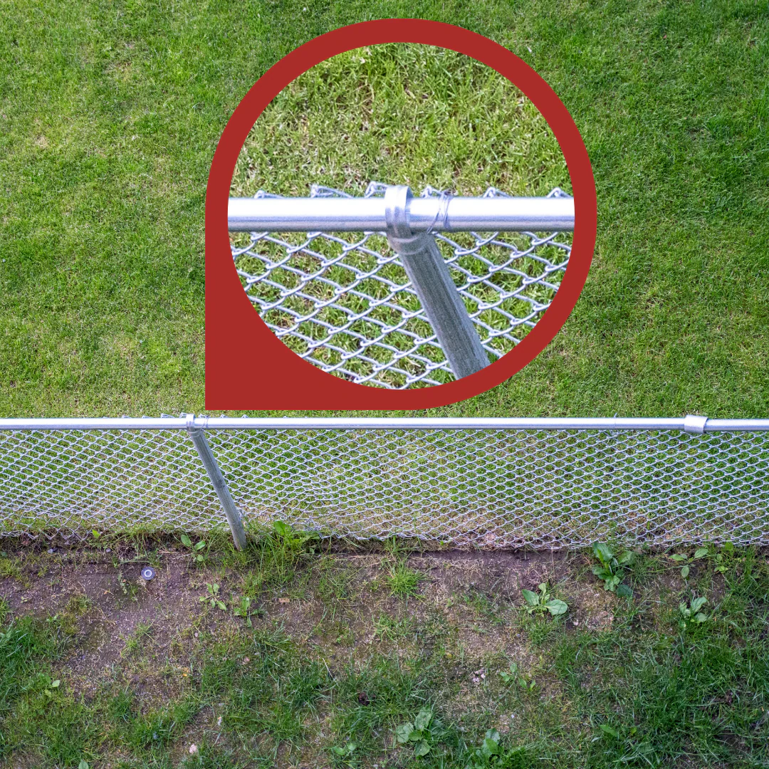 2" x 1-5/8" Steel Line Loop Top For Chain Link Fences - Image 4
